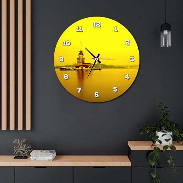 Kızkulesi Kanvas Duvar Saati