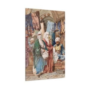 Amadeo Preziosi İpek Çarşısı Kanvas Tablo