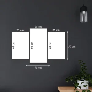 Parçalı Kanvas Tablo Model 1 – 50×75 cm parça ölçüleri