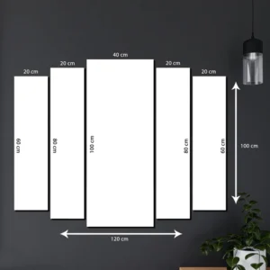 Parçalı Kanvas Tablo Model 4 – 100×120 cm parça ölçüleri