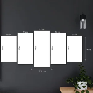 Parçalı Kanvas Tablo Model 7 – 70×150 cm parça ölçüleri